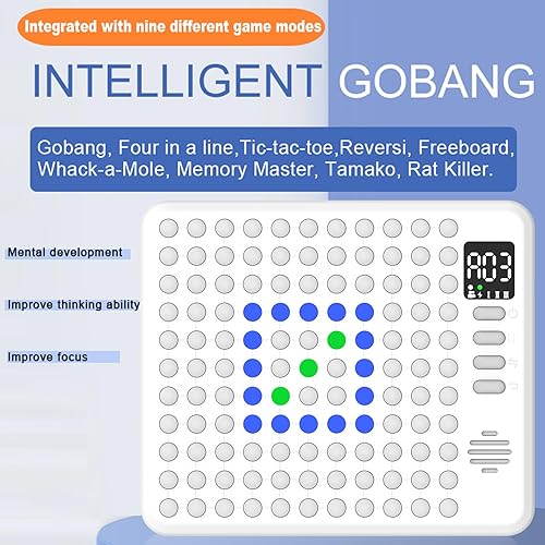 Miniatura 2 de Juegos de tablero de ajedrez inteligentes para niños, 9 juegos de mesa de estrategia integrados, juego de mesa inteligente electrónico AI, como