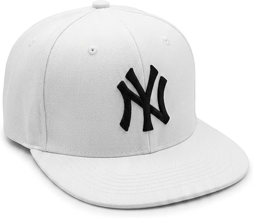 kill off Style Hip Hop Baseball Cap,Unisex Embroidered NY Snapback Hat | Adjustable Flat Brim Streetwear Cap for Men Wome...