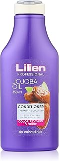 سائل من ليليان للشعر المصبوغ 350 مل، مرطب ومكيف للشعر، يحتوي على زيت الجوجوبا لحماية اللون ومنع تقصف الأطراف