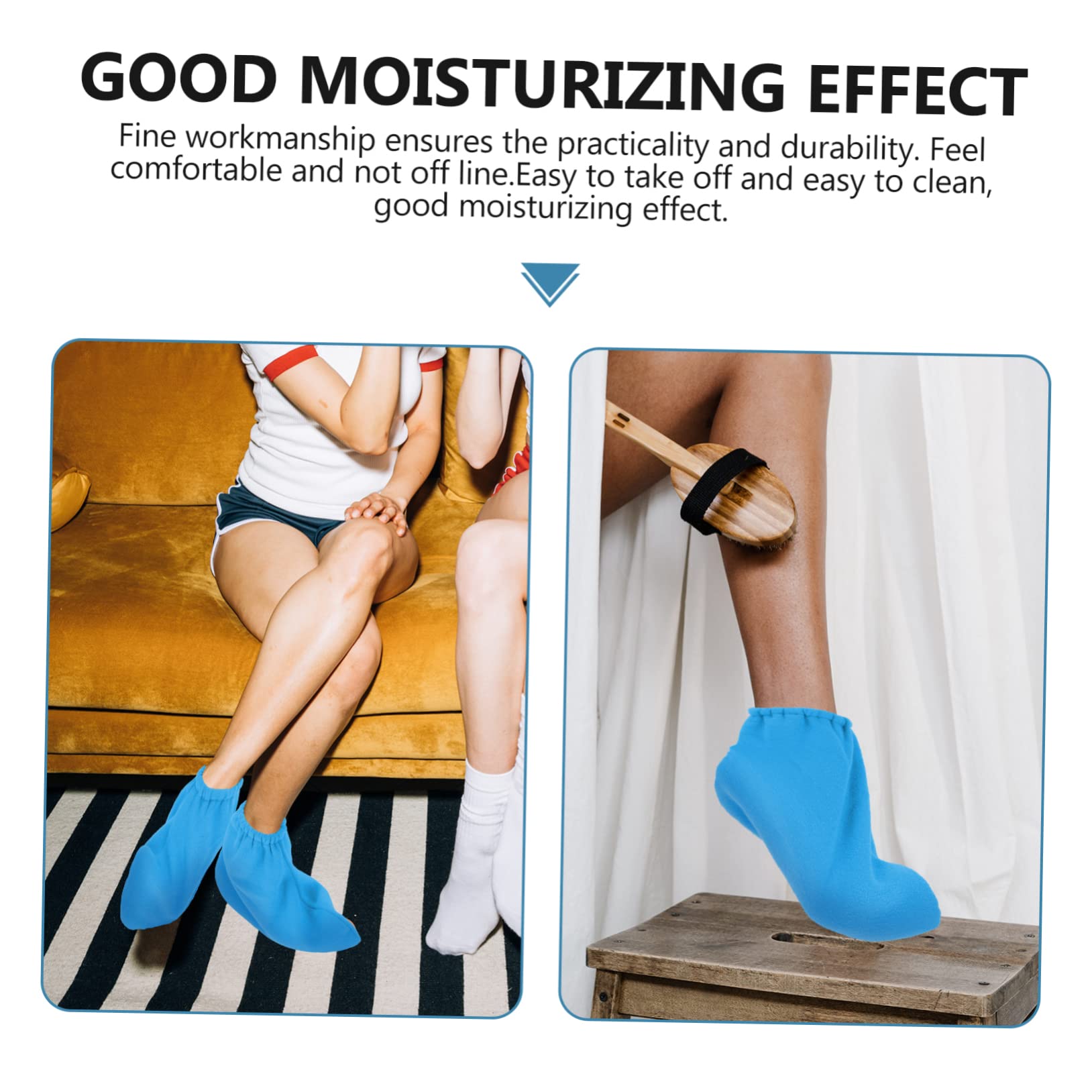 Healeved 4 Pairs Paraffin Wax Foot Wraps Heating Tools Comfortable Cover Elastic Fit Perfect for Relaxation