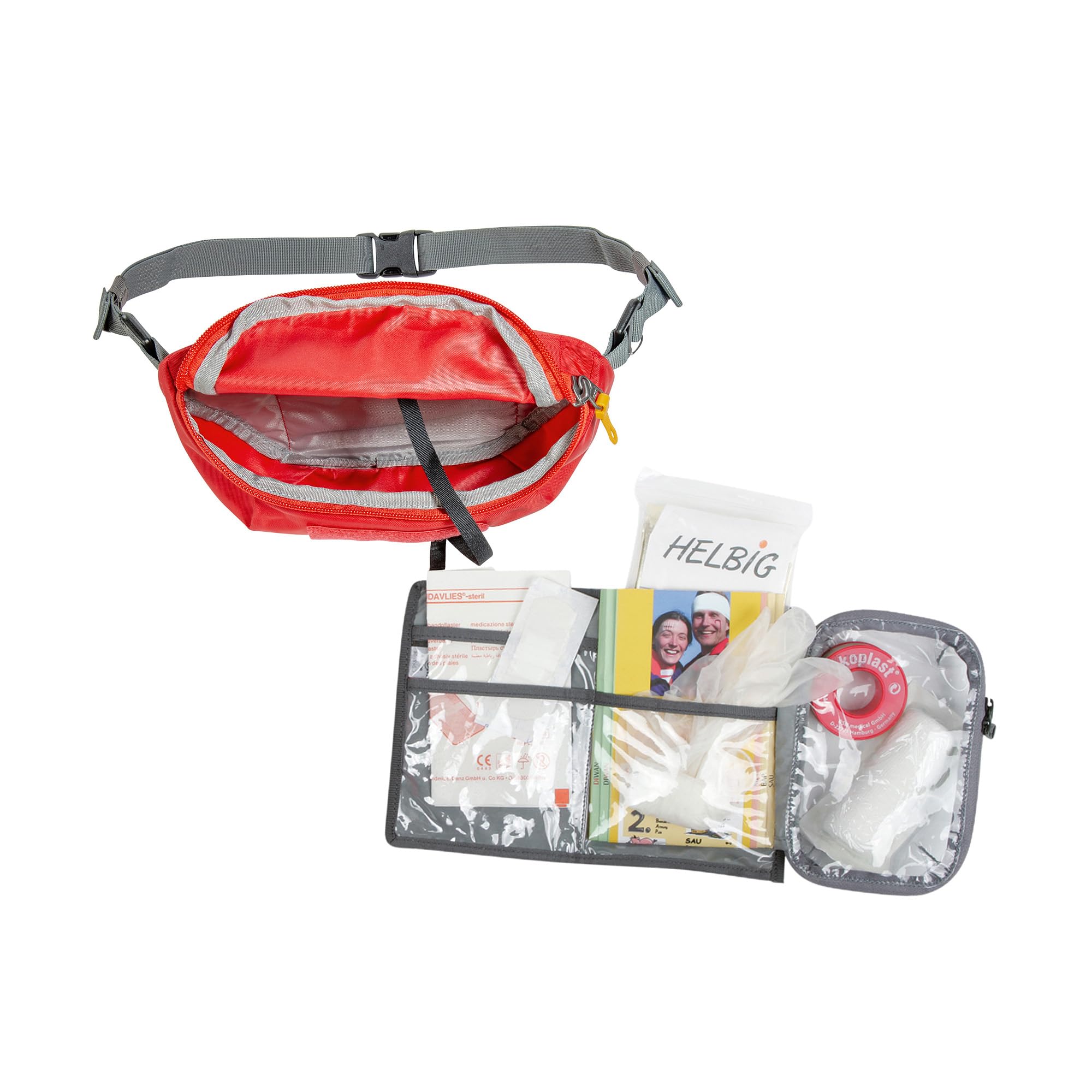 Tatonka Uniseks – zestaw pierwszej pomocy dla dorosłych First Aid Basic Hip Belt Pouch, czerwony, 3 litry