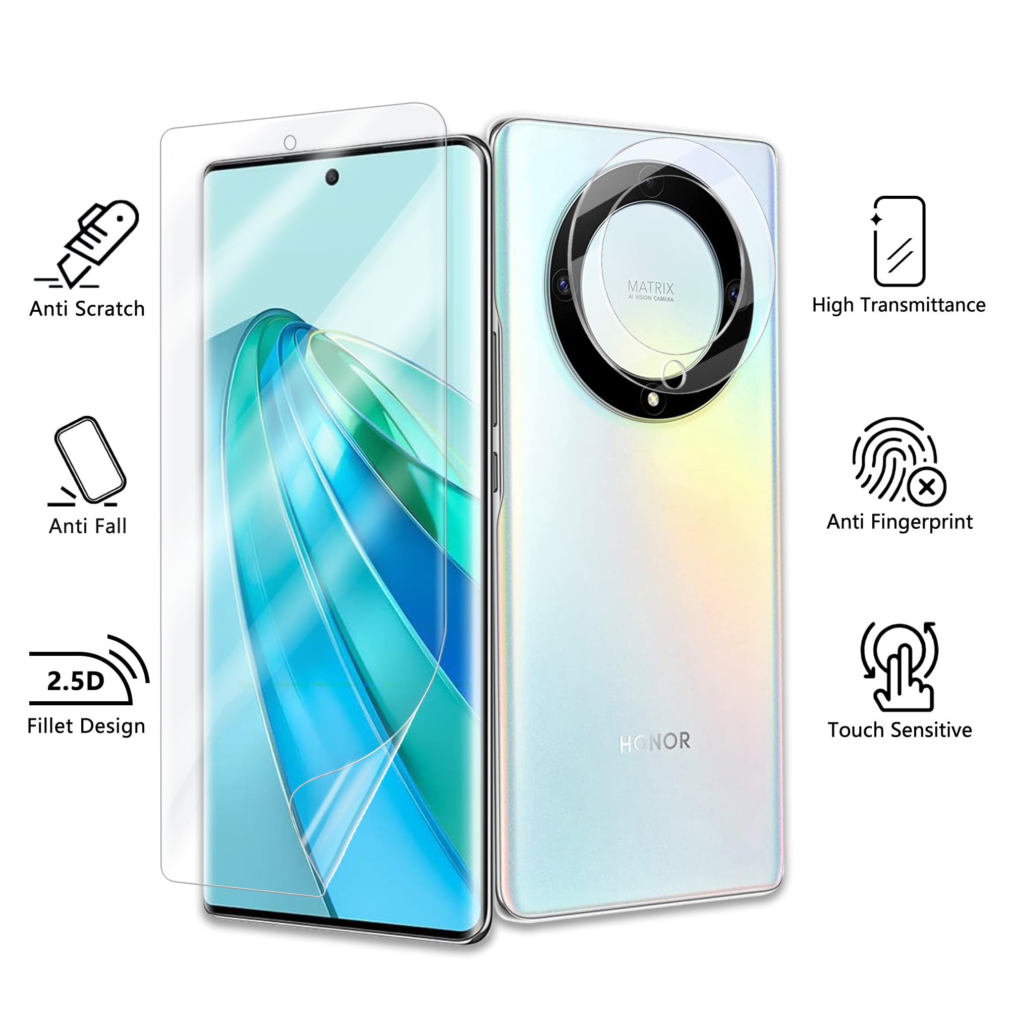 Lentille Caméra Pour Honor Magic 5 Lite - Neuf, Générique, Compatible