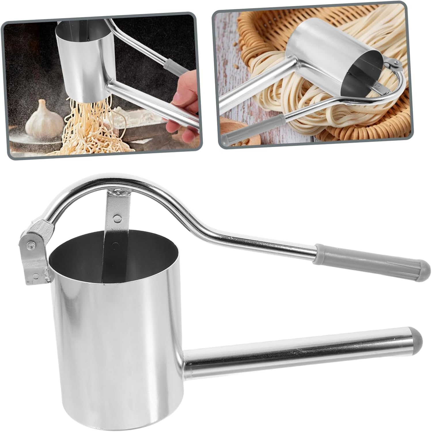 DOITOOL Essential Kitchen Tool Handheld Noodle Press Noodle Maker Machine Stainless Steel for Homemade Pasta