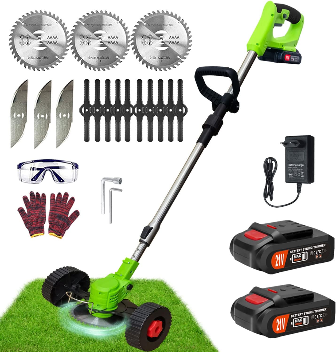 Electric Weed Wacker Battery Powered, Cordless Weed Eater