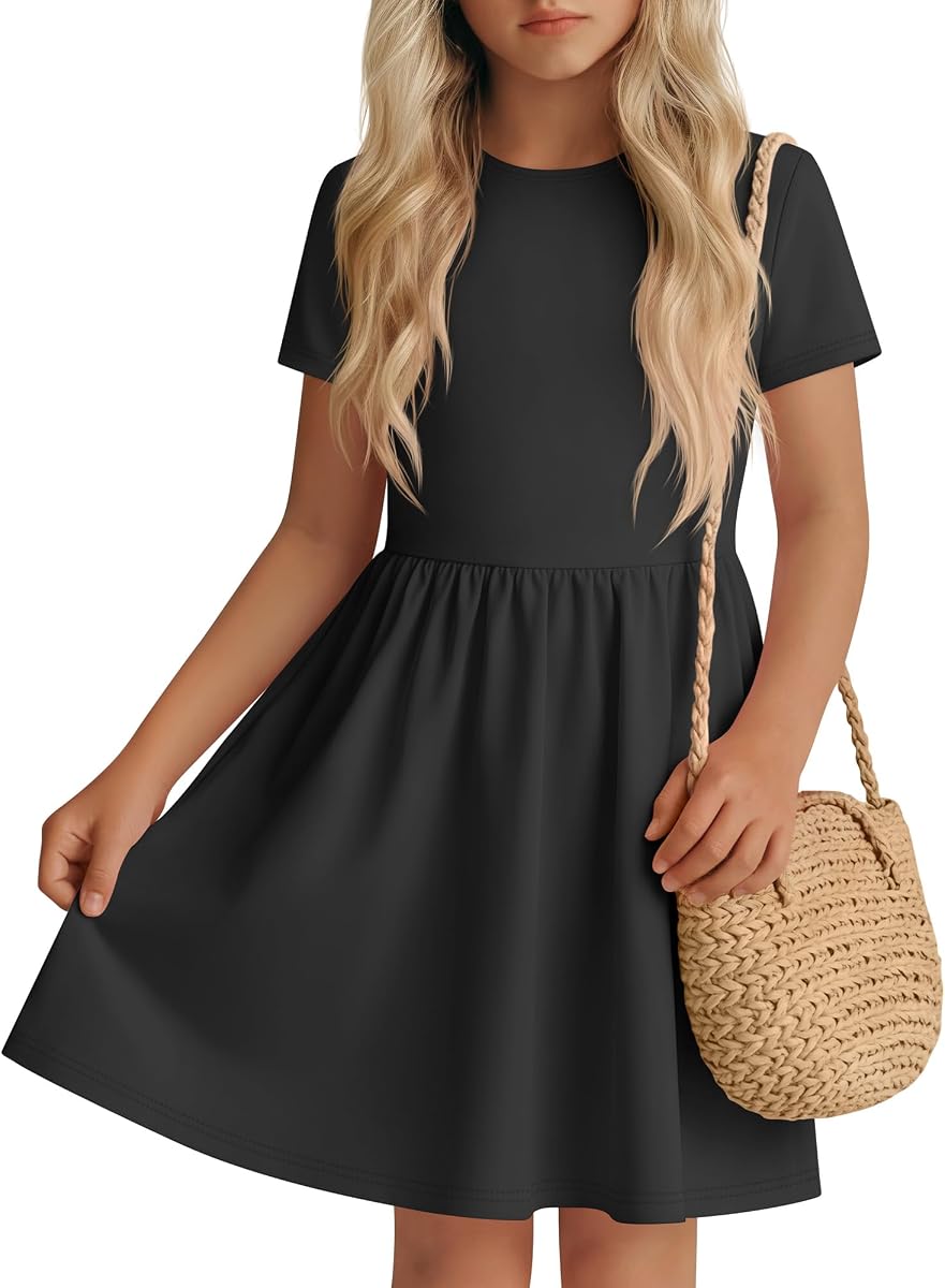 Girls Dress Short Sleeve Skater