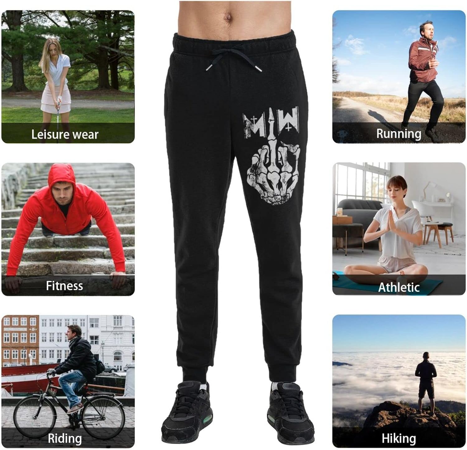 ROSYPASTOR Long Pants Sweatpants Cotton Fashion Casual for Men Workout Gym : Clothing, Shoes & Jewelry