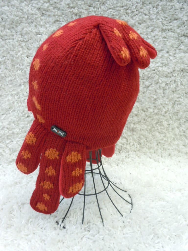 ドイツ発（MOSHIKI BRAND）：ユニセックス アニマルニット帽子：Octopus Hat