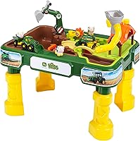 Theo Klein John Deere Farm 2-in-1 Sand & Water Play Table - Tractor, Harvester, Cows for Kids 18M+