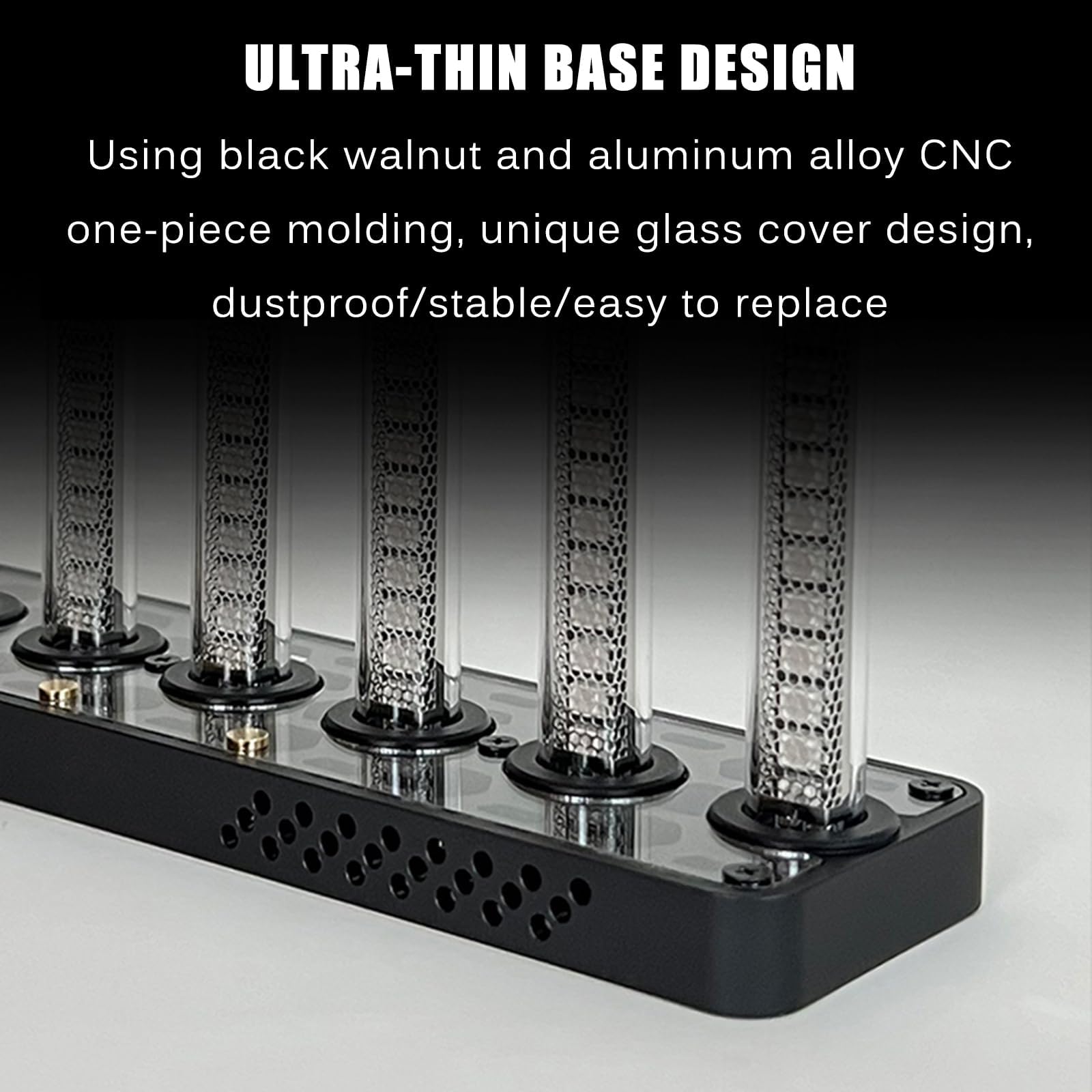 LED-Audio-Spektrum-Analysator, 10 dynamische Lichtmodi mit integriertem Mikrofon, 3,5 mm AUX-Eingangs-Visualizer für Musiksysteme