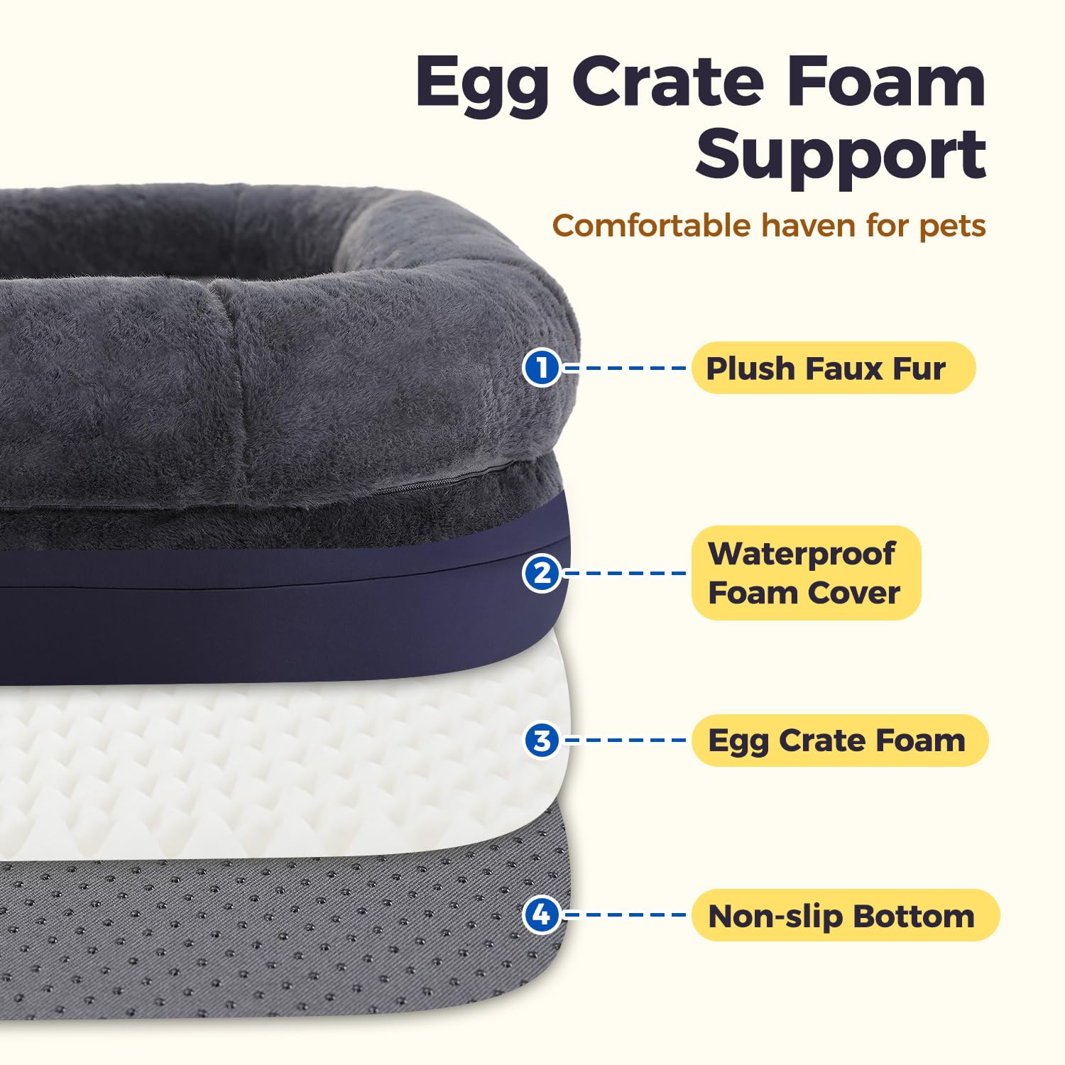 PAWZ Road Cama para perros y personas, plegable y convertible en sofá para perros, cama para perros con espuma viscoelástica y funda lavable, XXL, 186 cm