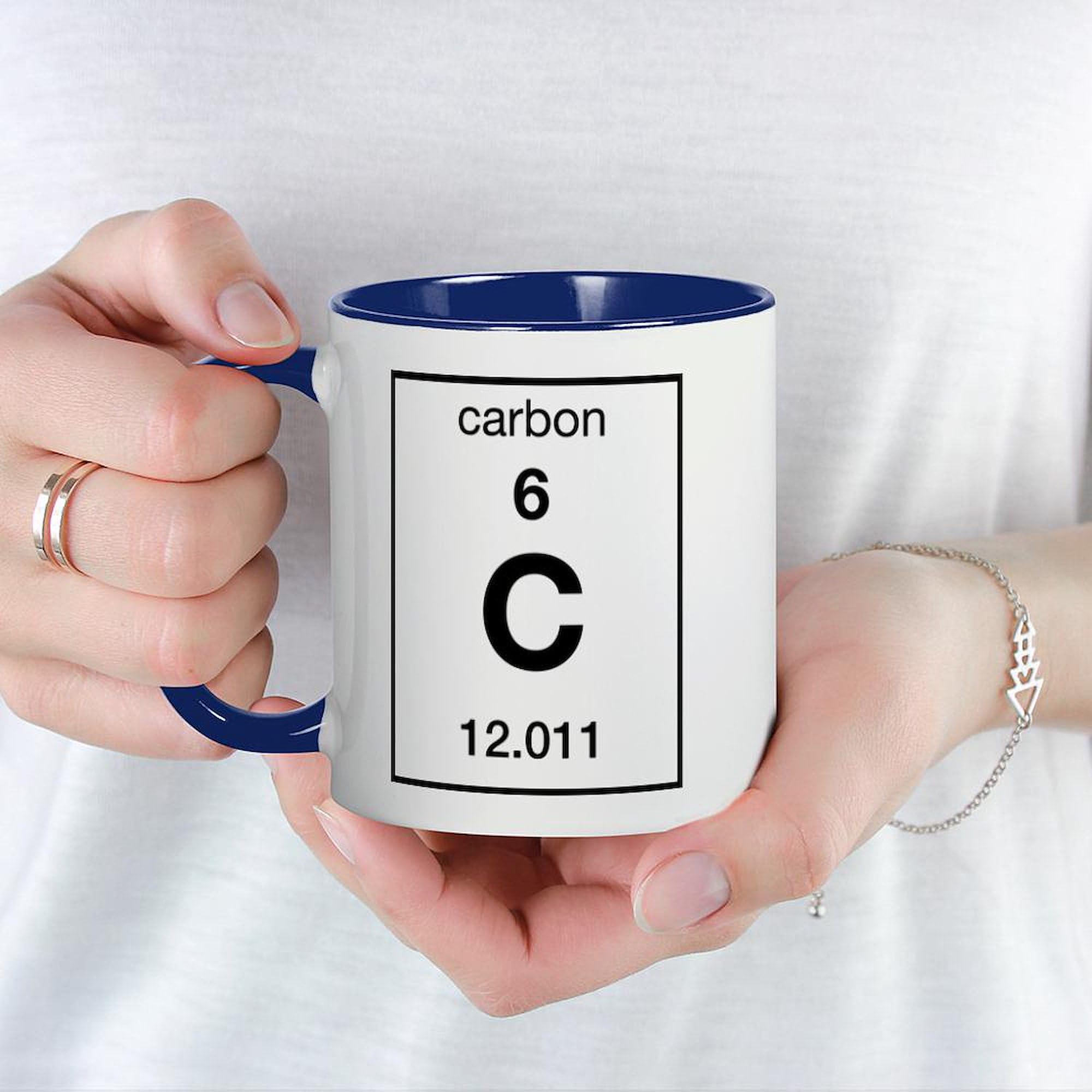 Amazon.com | CafePress Carbon Mug 11 oz (325 ml) Ceramic Coffee Mug: Coffee  Cups & Mugs