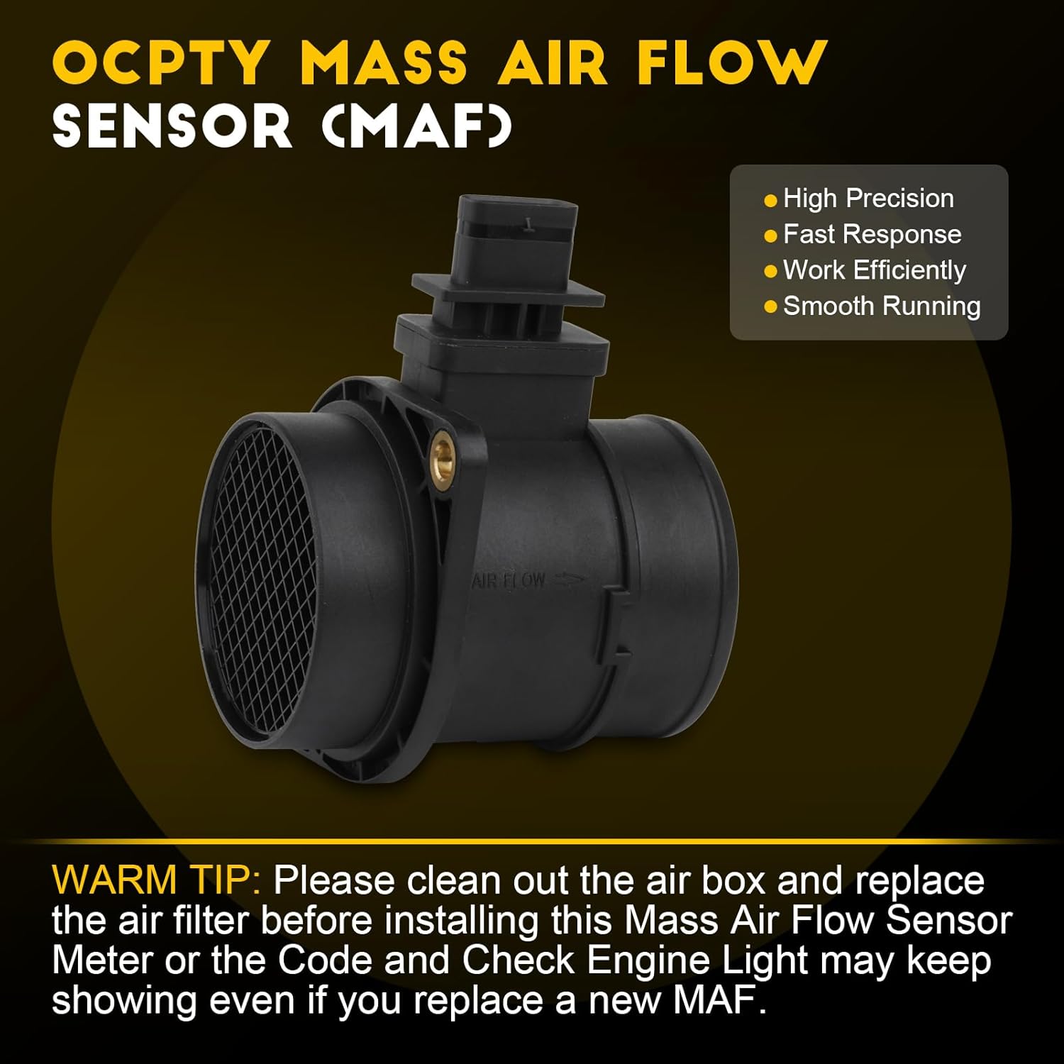 OCPTY Mass Air Flow Sensor Fits for Hyundai Elantra 2020 for Hyundai Nexo 2019-2021 for Hyundai Sonata 2016-2019 for Kia Forte 2019-2021 for Kia Optima 2017-2020 281642E000