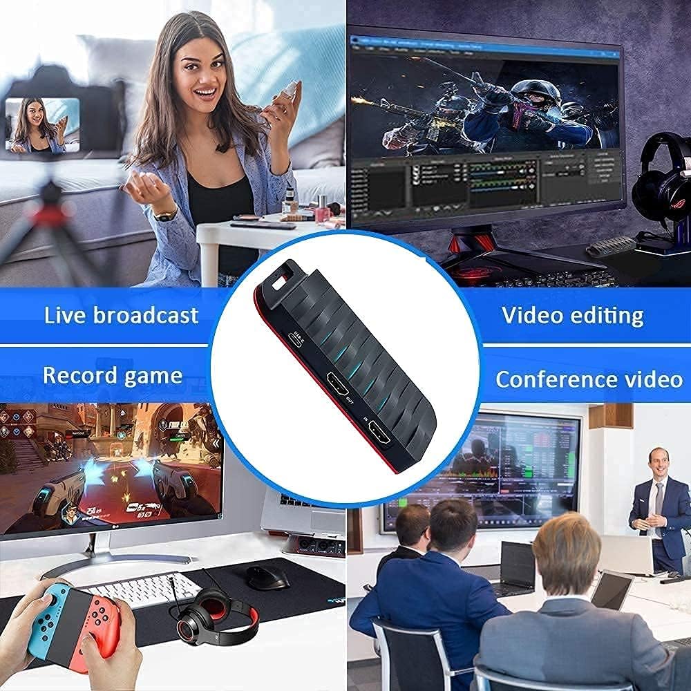 Buy 1 get 1 Capture Card, USB3.0/Type-C HDMI Video Game Capture Card,4K 30FPS,HD 1920x1080p 60FPS, with Mic Input and HDMI Passthrough for PS3/ PS4 Xbox Wii u Compatible with Windows, Linux, macOS, OBS Streaming Super Brands Capture Card, USB3.0/Type-C HDMI Video Game Capture Card,4K 30FPS,HD 1920x1080p 60FPS, with Mic Input and HDMI Passthrough for PS3/ PS4 Xbox Wii u Compatible with Windows, Linux, macOS, OBS Streaming