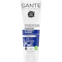 SANTE Naturkosmetik Intensive Repair Hand Cream - 75 ml - Nourishing Hand Care for Dry Stressed Hands - with Organic Shea Butter - Vegan & Dermatologically Tested