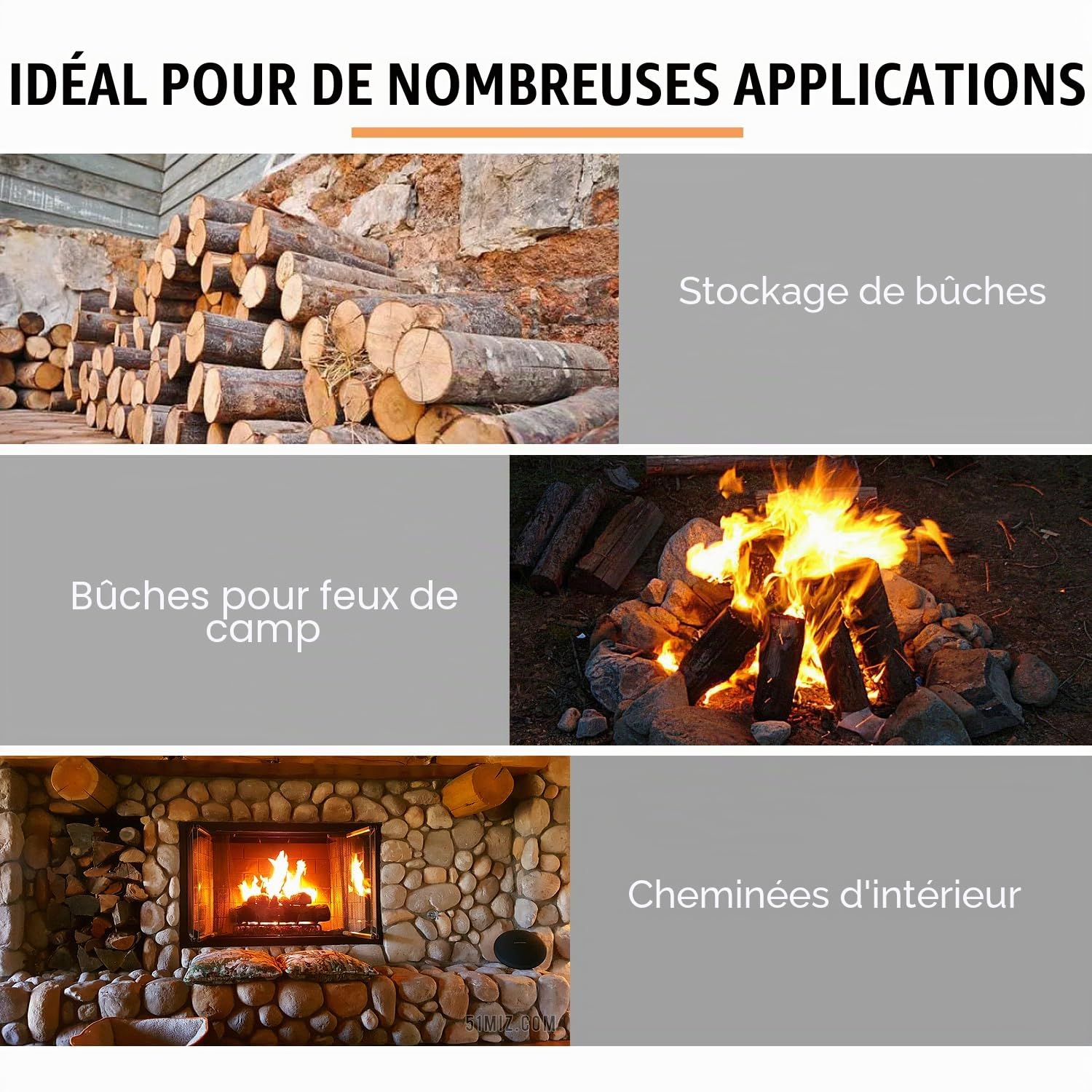 TOPWAY Pince à Bûches de 300 mm, Pinces de Levage de Grumes, Acier au Carbone, Manche en TPR, Outil Forestier pour Tirer, Soulever et Déplacer des Morceaux de Bois 331231