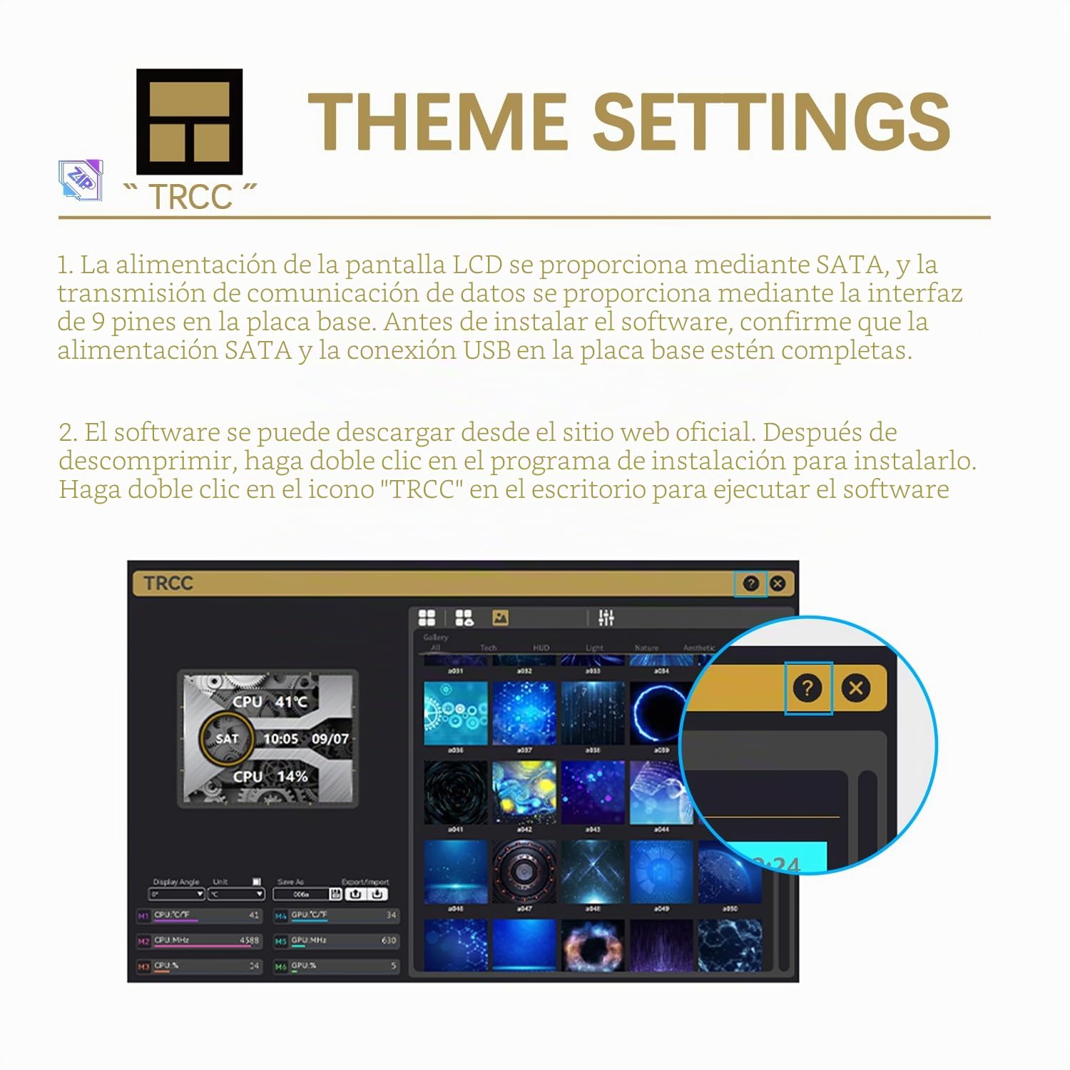 TR Thermalright FW360 SE White ARGB Liquid CPU Kühler, pantalla LCD IPS de 2 pulgadas con resolución de 320x240, magnético, tema de pantalla DIY, para AM4/AM5, LGA1851/1700/115x