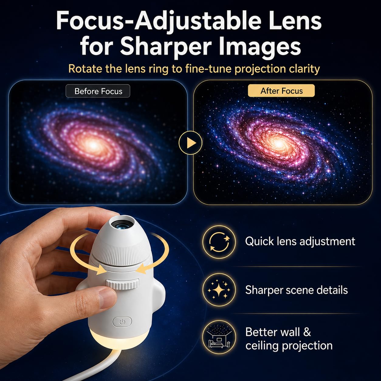 Amazon.co.jp: プラネタリウムプロジェクター Pro 2025、Galaxy