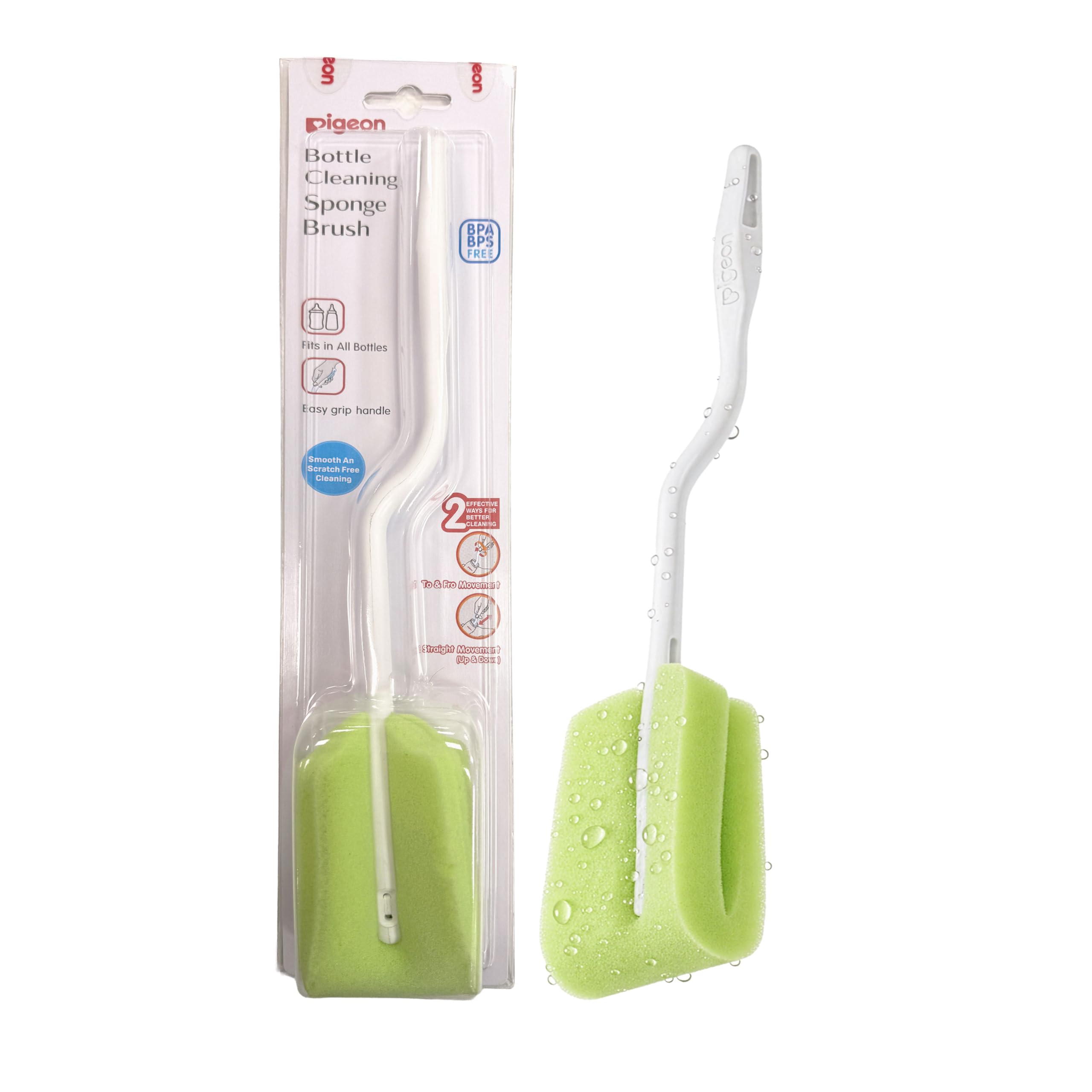 Pigeon Bottle Cleaning Sponge Brush,Pack of 1 ,Multicolor-image-1