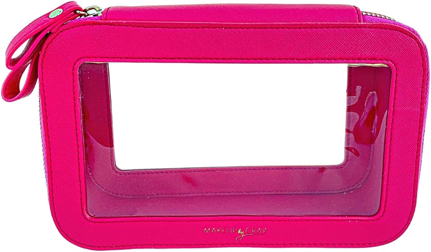 Makeup by Gray TSA Approved Toiletry Bag for Women, Clear