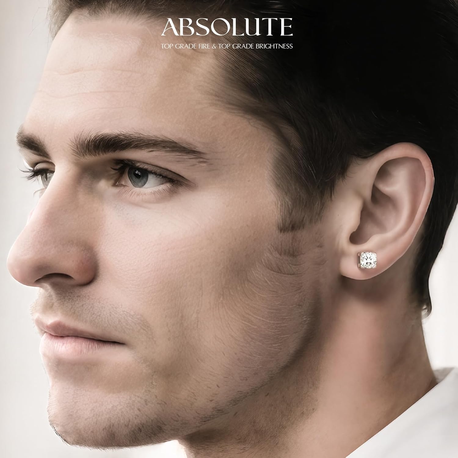 ABSOLUTE Moissanite Earrings for Womens 2 Carat Moissanite Stud Earrings for Men Hyposensitivity S925 Sterling Silver Earrings for Women D Color VVS1 Clarity - Image 5