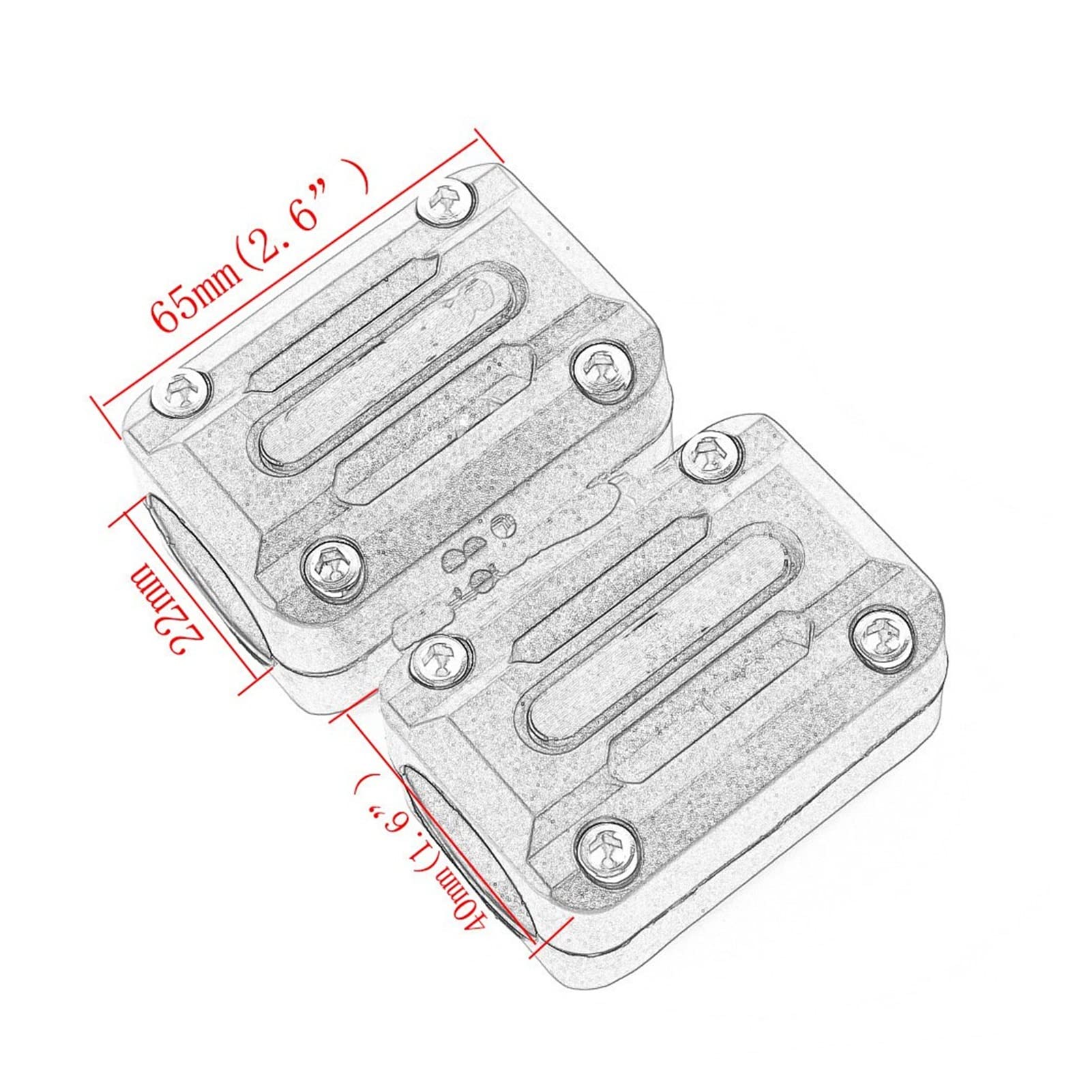 Motorcycle Engine Guard Motorfiets Motor Bumper Bescherming Blok Accessoires Voor Suzuki V Voor Strom 650 Voor V-Strom 650 Voor Vstrom 1000 1050/xt DL250 DL650 Dl1000 Motorcycle Valbeugel (Maat : Two