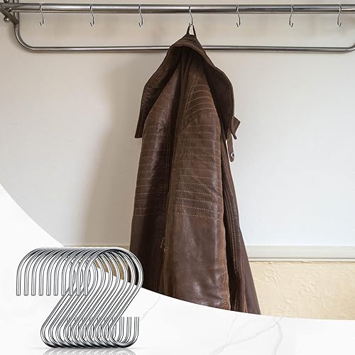 Miniatura 7 de Mini gancho en S de 1 pulgada de metal para colgar en forma de S gancho de alambre de hierro mini ganchos de almacenamiento para decoración del día