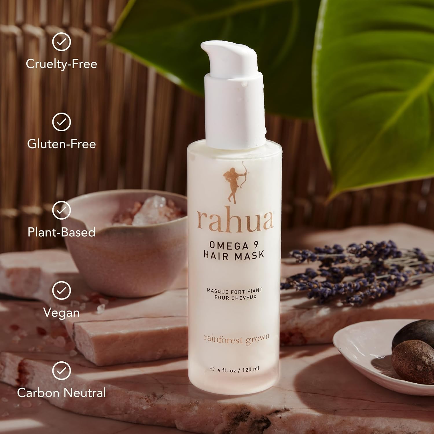 Rahua Omega 9 Hair Mask, Vegan Deep Conditioning Treatment for Damaged & Dull Hair Oil, Sunflower Seed Oil & Quinoa Protein for Softness & Shine, Lavender & Eucalyptus Aroma, 7.6 Fl Oz - Image 5