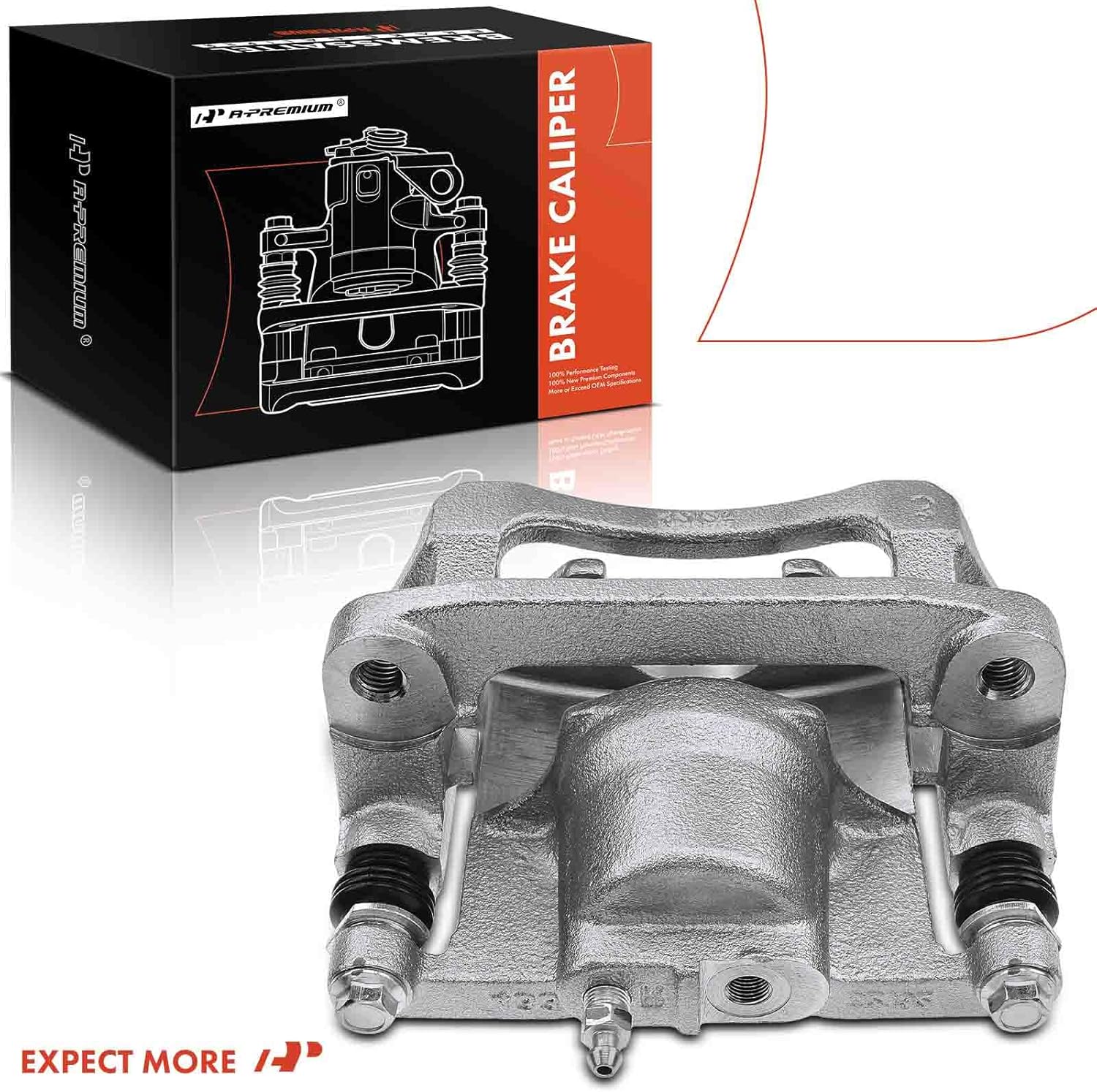 A-Premium Disc Brake Caliper Assembly with Bracket Compatible with Select Chevy and GMC Models - Colorado/Canyon 2015 2016 2017 2018 2019 2020 - Rear Left Driver Side