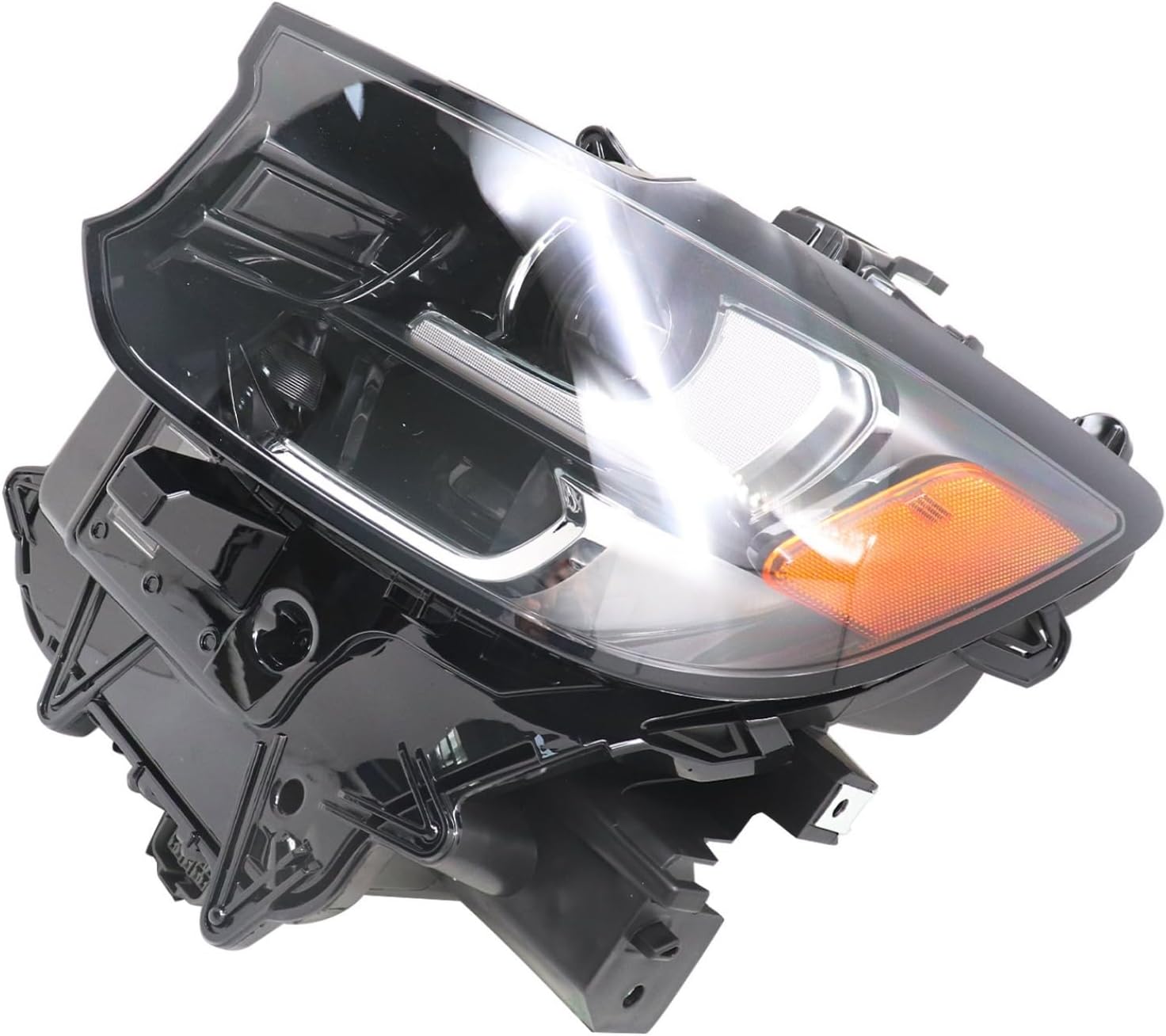 FZJDSD LED Headlight Assembly Compatible with Mazda CX-90 2024-2025 Left Driver Side Headlamp Non-AFS w/o DRL KR9D51040 KR9D51040D