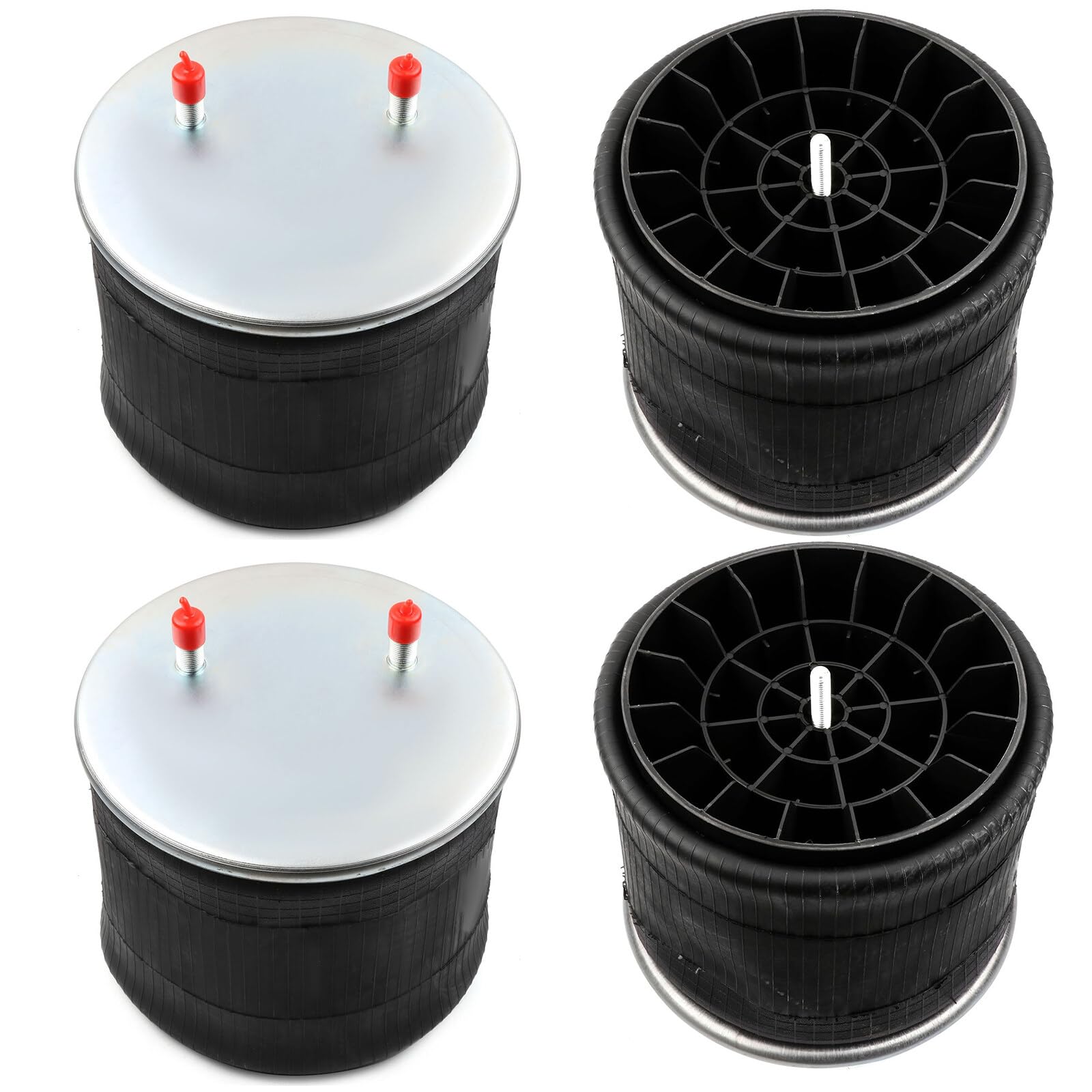 TFGCSG Front and Rear Universal Air Suspension Spring for Hendrickson Trailer S-20901 S-21784 for Firestone W01-358-8091 for Goodyear R14-171 Air Ride Strut Assembly Air Suspension Spring 4PCS