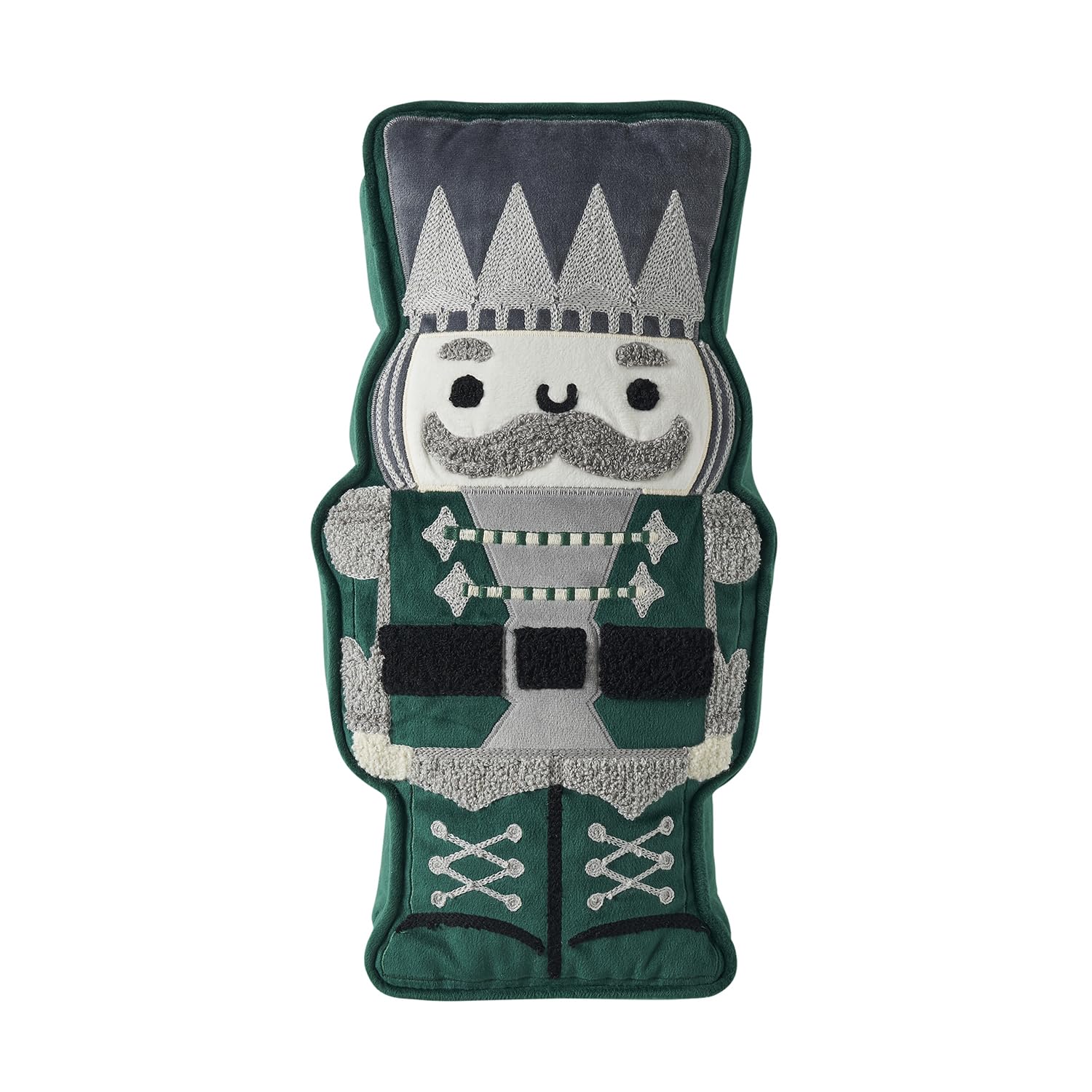 Hallmark - Decorative Throw Pillow for Couch or Bed Holiday Home D cor 7 x 14 Nutcracker Green