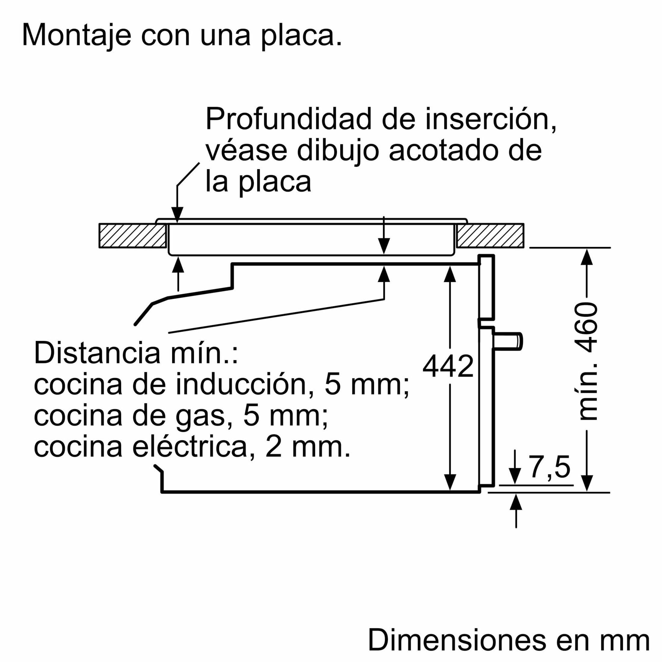 Balay - Horno Compacto Multifunción con Control Comfort, Mandos Ocultables, Gradas Cromadas, Asistente de Limpieza Aqualisis, 7 Funciones, Precalentamiento Rápido, Serie Acero, 3CB4130X2