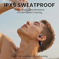 Vista 7 de Open-Ear Bluetooth Bone Conduction Sport Headphones Sweat Resistant Wireless Earphones Open Ear Earbuds Wireless Bluetooth Headset with Mic for