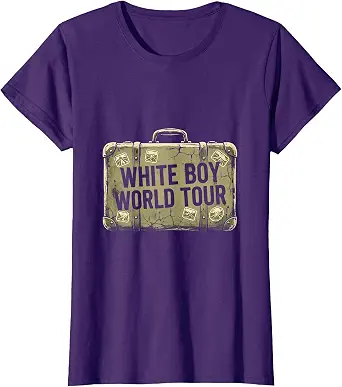 White Boy of the Year World Tour Design T-Shirt