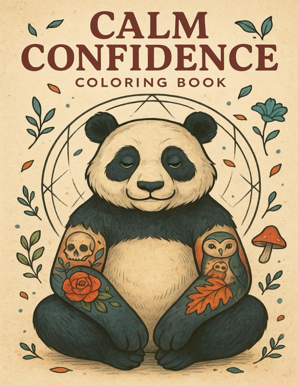 Calm Confidence coloring book: Mindful Tattoo-Inspired Art for Relaxation, Focus, and Creative Reset (LOA Flash Coloring Books)