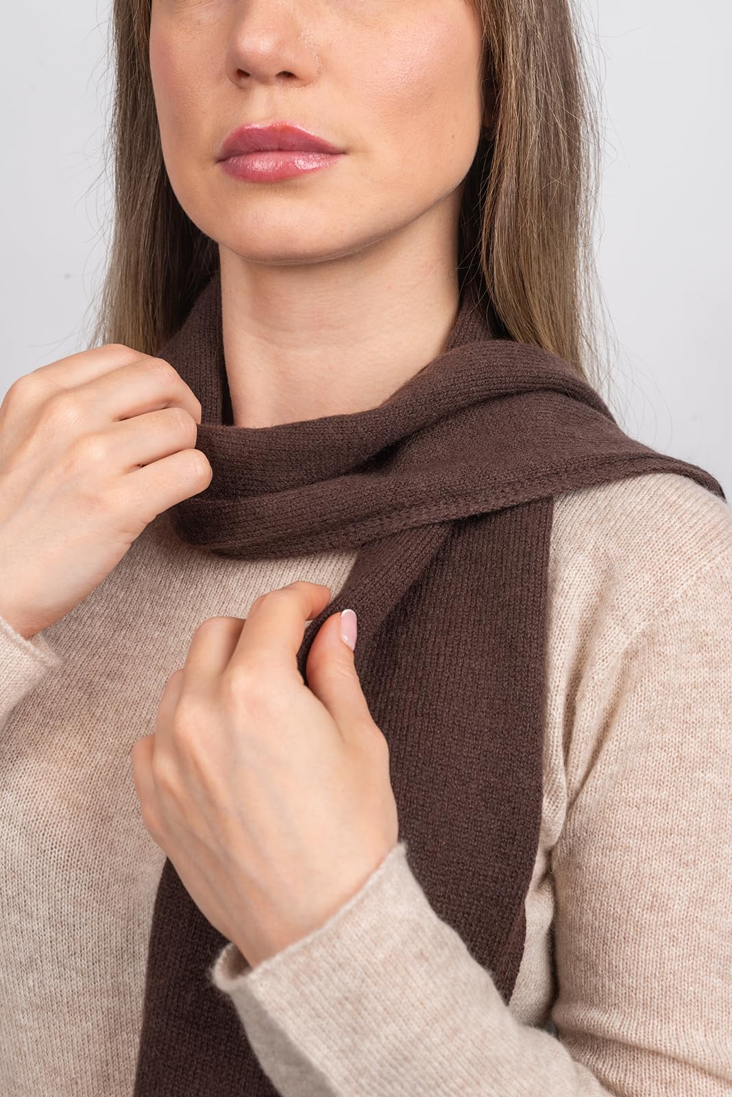 Dalle Piane Cashmere Damen Mini Schal 100% Kaschmir