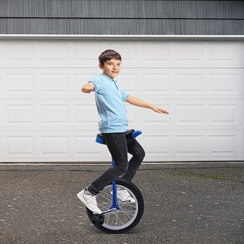 Miniatura 133 de Monociclo de rueda, bicicleta de una rueda con borde y pedales, monociclos de acero modernos para edades unisex de 10 a 60 años, entrenamiento