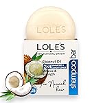 LOLE\'S Shampoo Bar and Conditioner, 2in1 with Coconut Oil for Normal Hair, Volume & Strength, 99% Natural Origin, Sustainably Sourced, 3.5Oz