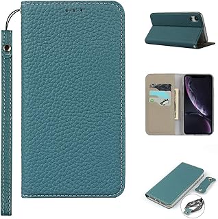 Copmob iPhone XR Coque,Premium Cuir véritable Flip Portefeuille Étui en Cuir,[3 Fentes][Fermeture magnétique],Coque Housse...