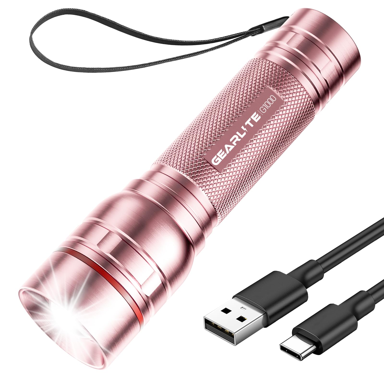 GEARLITE Mini Torcia LED A Penna - IPX4 Impermeabile, 3 Modalità Di Luce, Portatile