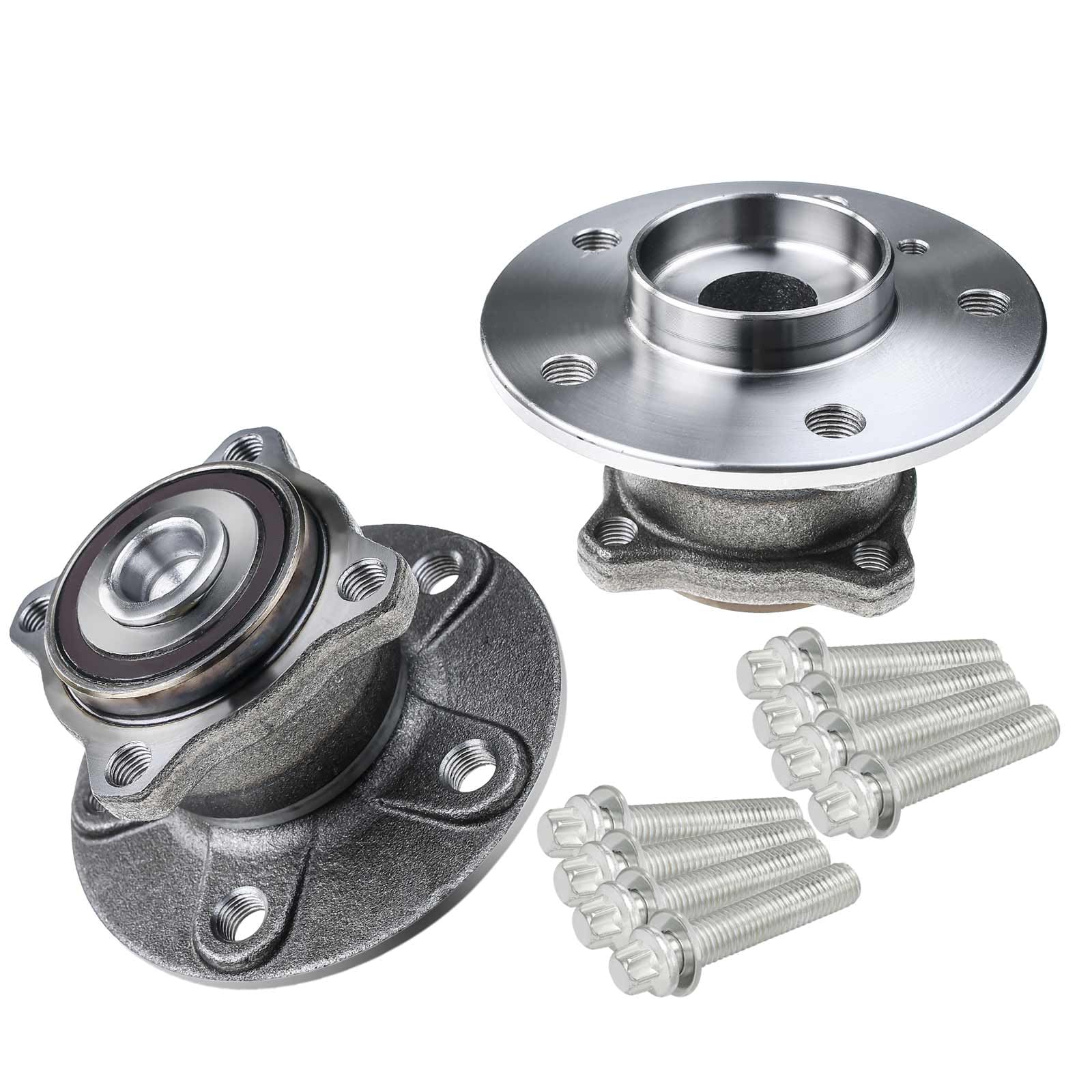 Frankberg 2x Kit de rodamientos de ruedas con Perno de montaje de la rueda Eje trasero para Clase A W169 Clase B W245 150 160 170 180 200 2004-2012 1699810027