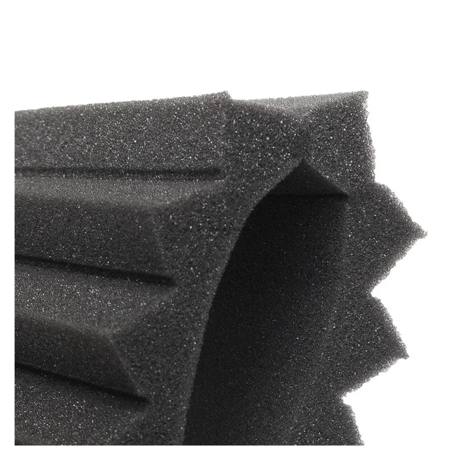 Pannelli in Schiuma Acustica Pannelli acustici in schiuma da studio, 72 pezzi, 300x300x25 mm, cunei insonorizzati, isolamento acustico, trattamento in(Black)