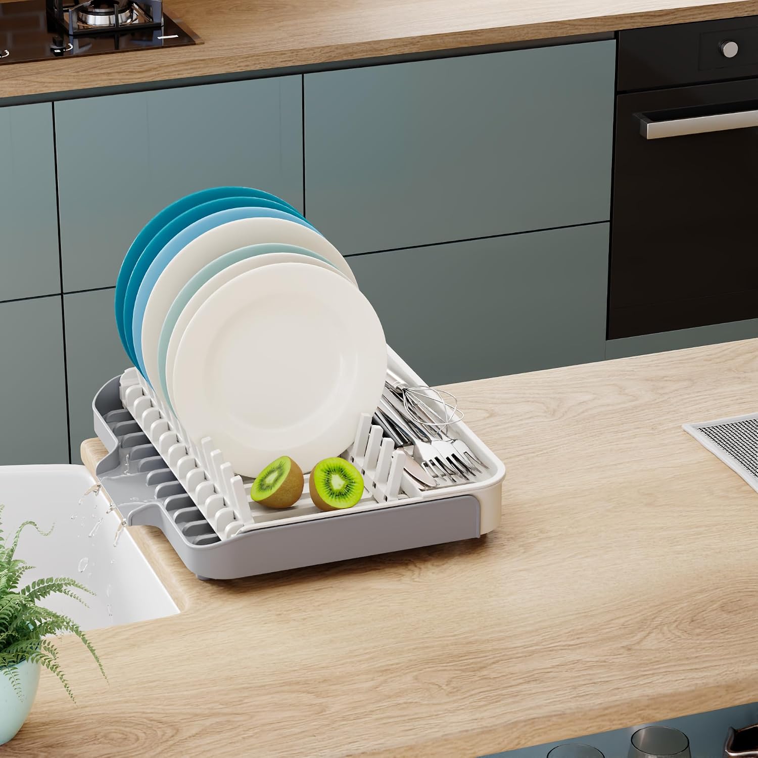 Urackify DRYING_RACK White Dish Drying Rack image 3