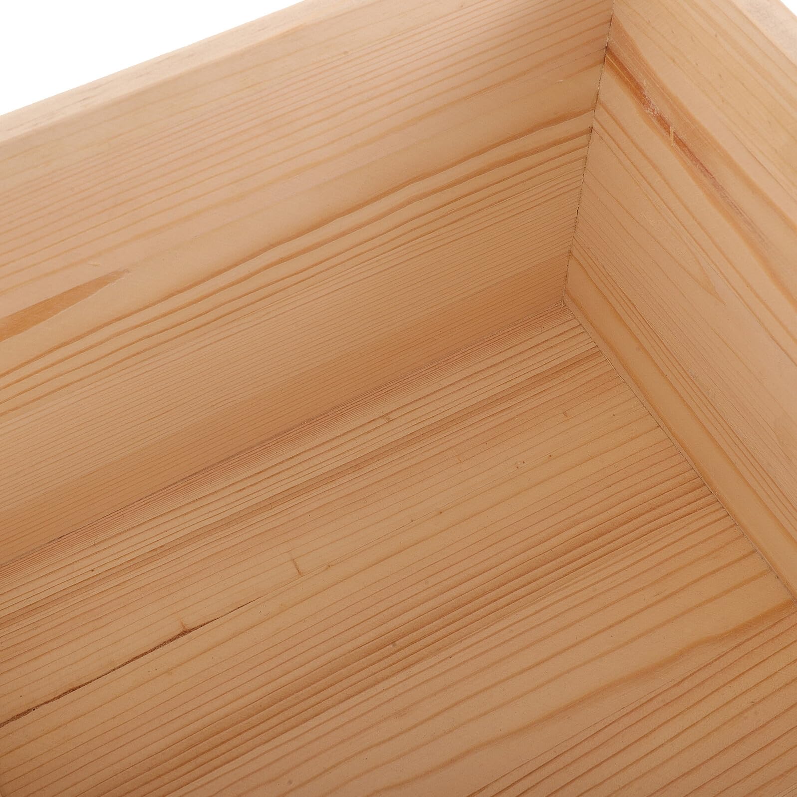 TOYANDONA Cassa Porta Oggetti in Legno Massello con Ruote Quadrata Stile Rustico per Libri e Vinili per Soggiorno e Spazi Studio Portatile e Funzionale