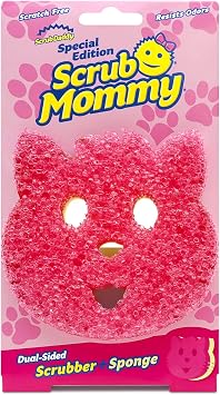 Scrub Daddy Scrub Mommy Special Edition Pets Cat - Scratch-Free Multipurpose Dish Sponge - BPA Free & Made with Polymer Foam - Stain & Odor Resistant Kitchen Sponge 1ct