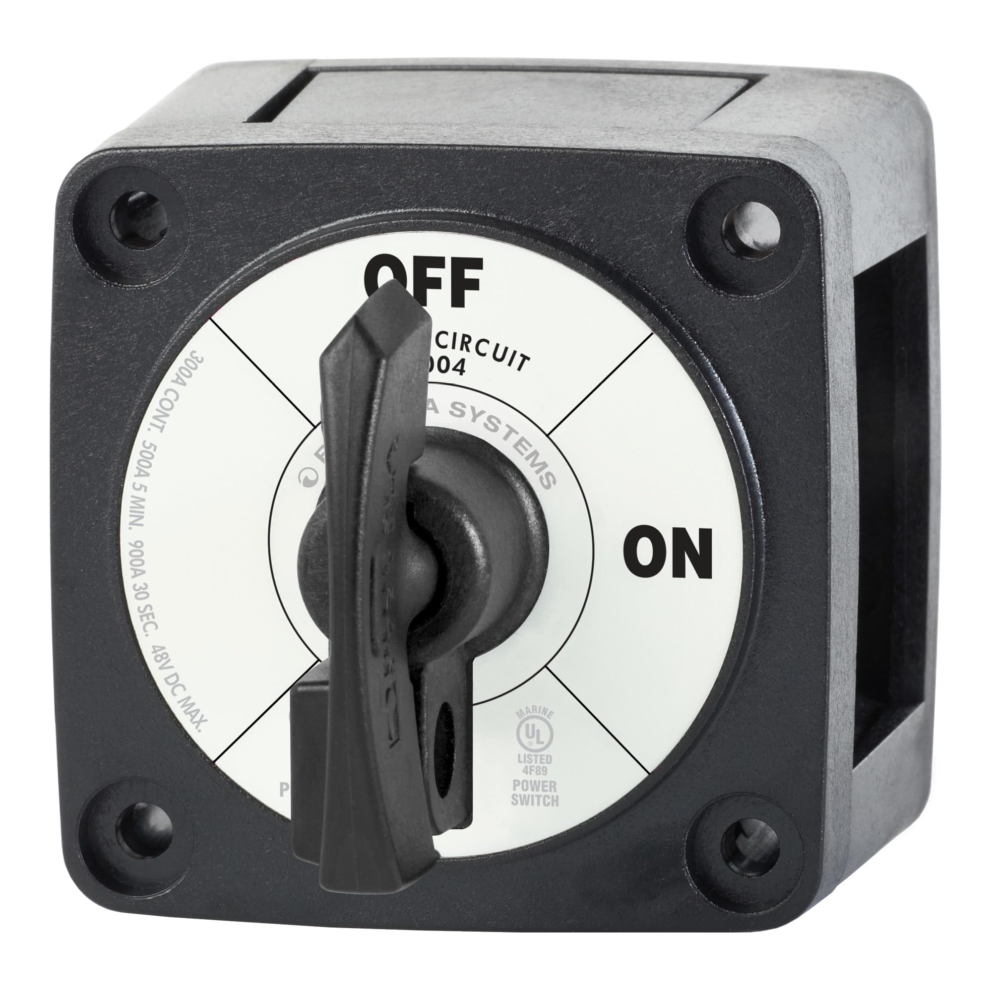 Blue Sea Systems 6004200 m-Series Interrupteur de batterie verrouillable Marche/Arrêt Noir