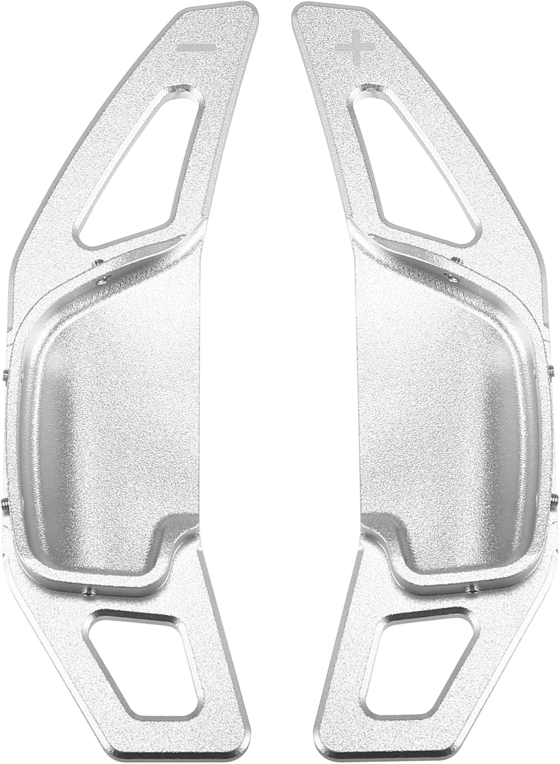 ACROPIX Steering Wheel Shift Paddle Shifter Extension Trim Cover Fit for Toyota Camry Corolla - Pack of 2 Silver Tone