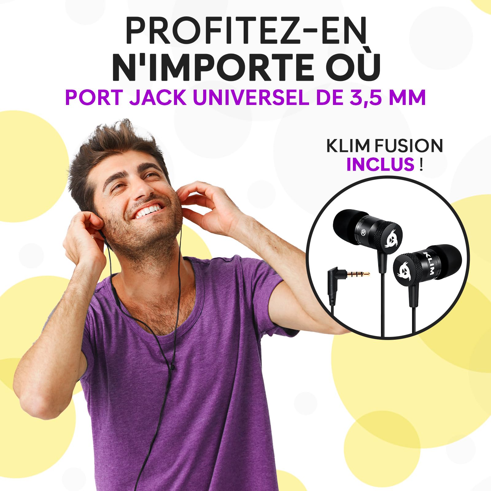 KLIM K8 Lecteur Cassette Audio - Enregistreur Cassette - Nouveau Player - Radio AM/FM - Microphone et Haut-Parleur Intégrés - Prise Casque et Écouteurs - Argent