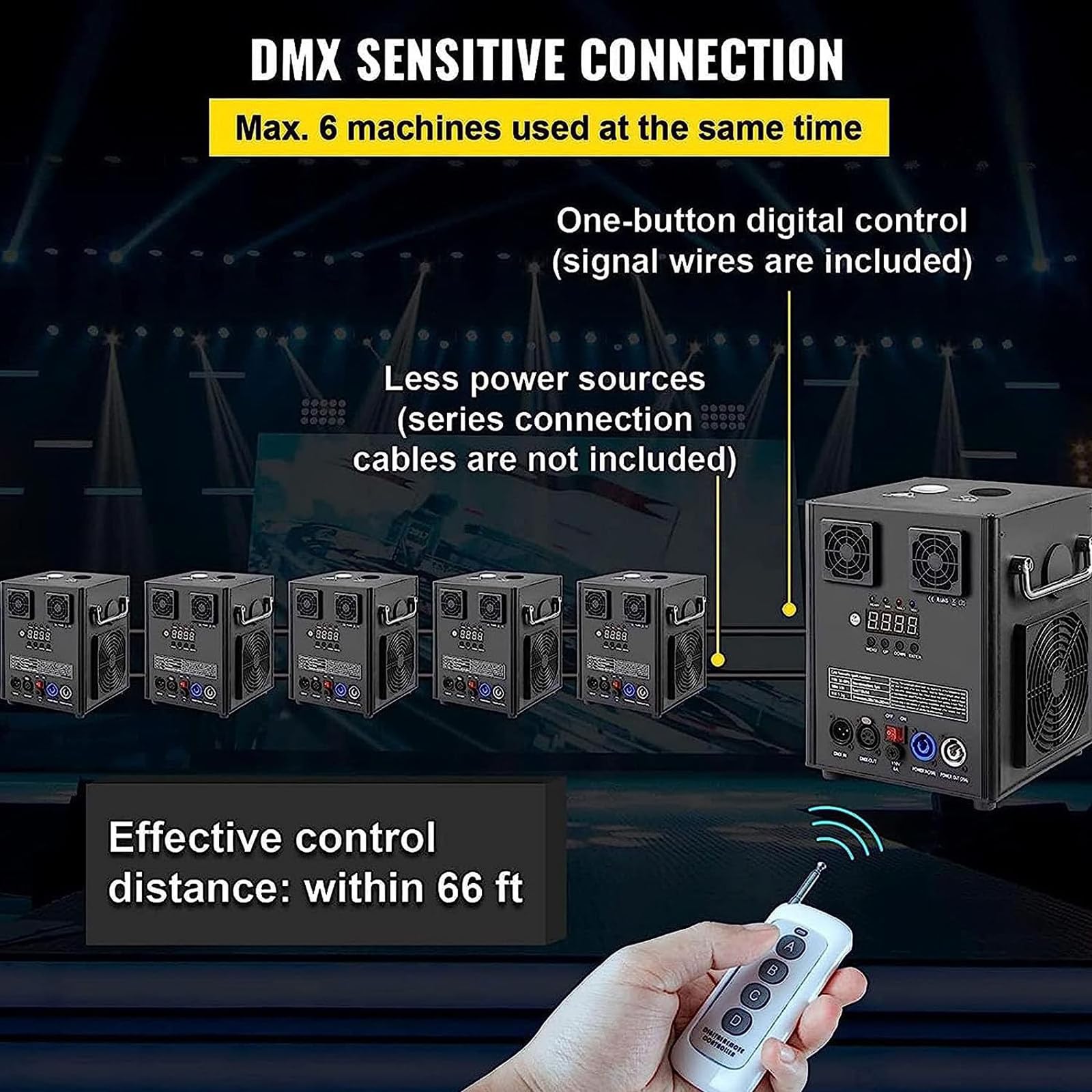 Amazon.co.jp: 500W 花火マシン、DMX + リモートコントロール 