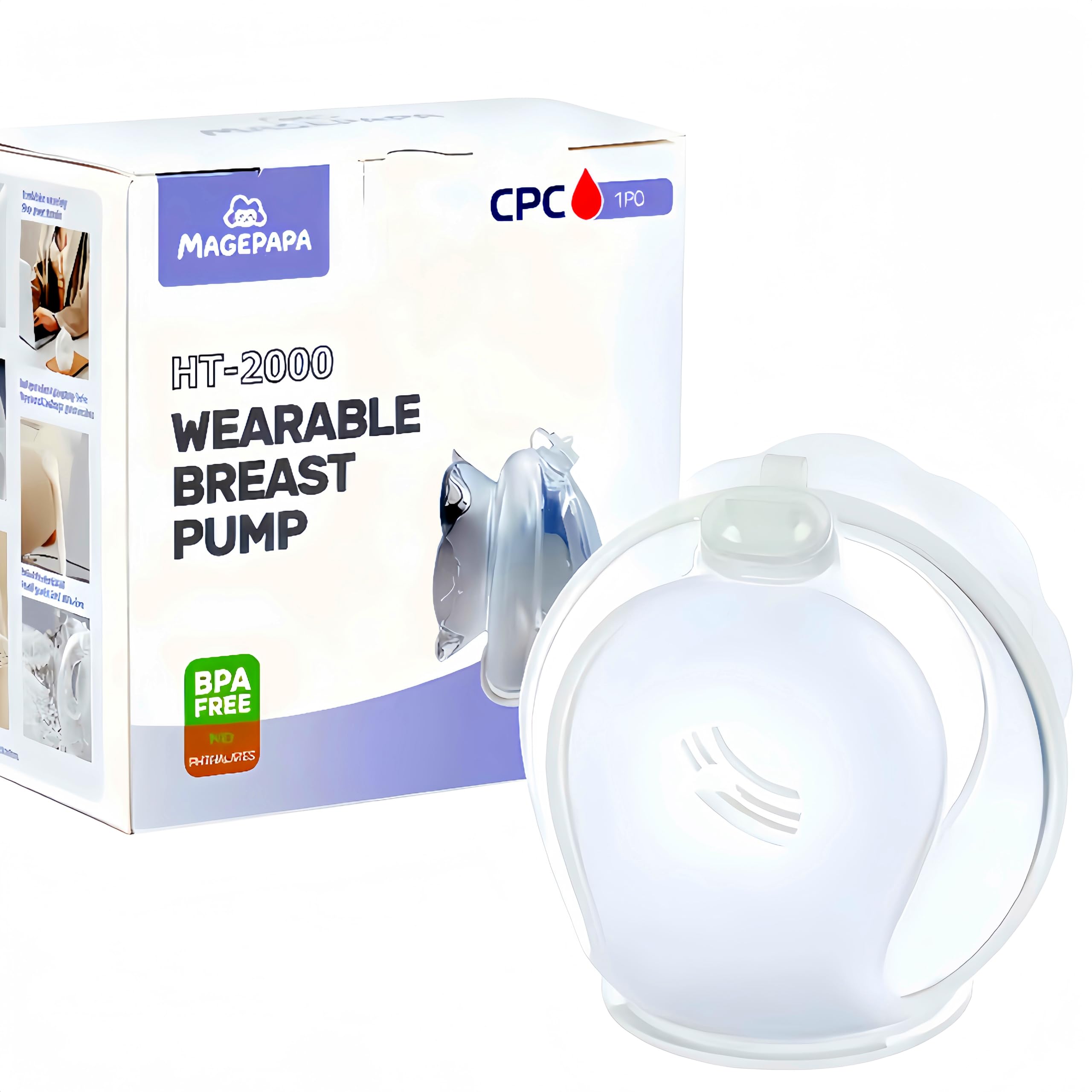MAGEPAPA Wearable Manual Breast Pump